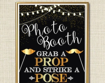 A4 FOIL QUOTE WEDDING PHOTO VIDEO BOOTH SIGN CENTRE PIECE DECOR PHOTOBOOTH PARTY 