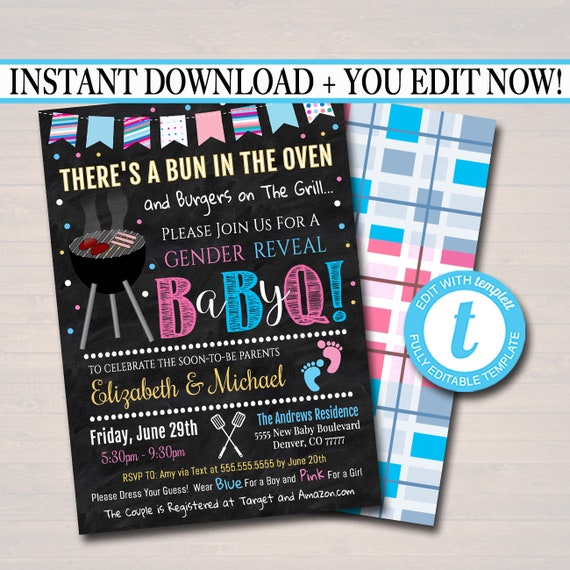 bun in the oven invitations