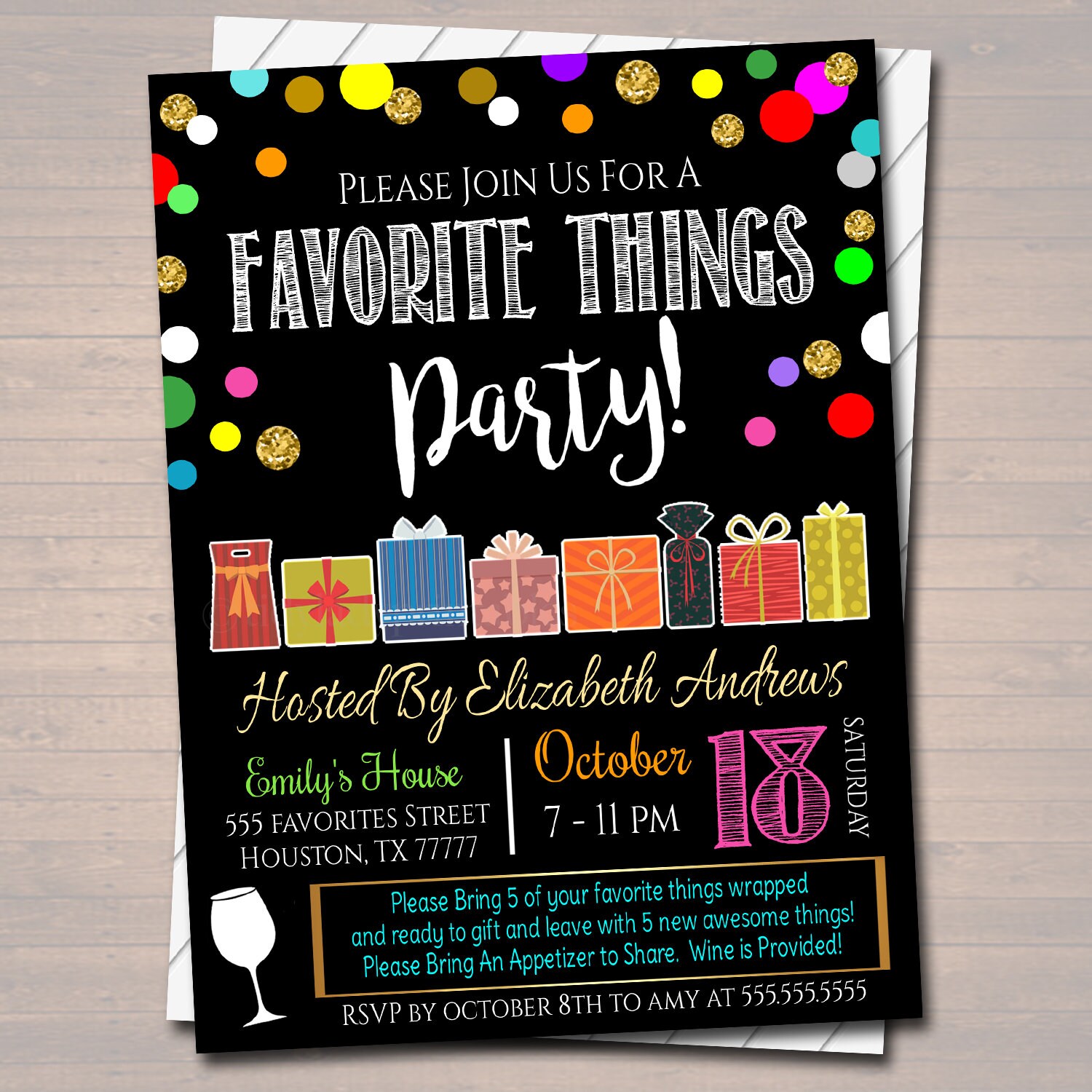 Favorite things party