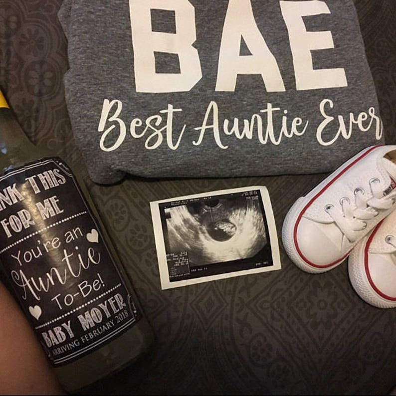 Drink This For Me You/'re An Auntie To Be Digital Wine Label Pregnancy Announcement New Aunt Gift Sister Promoted to Aunt Pregnancy Reveal