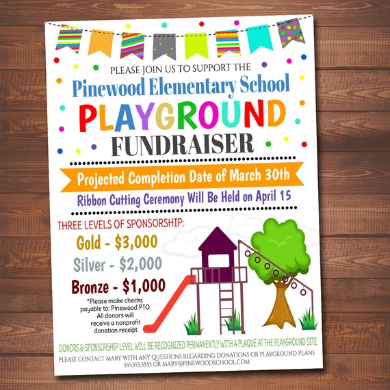 Preschool Fundraiser Invitation Preschool Fundraising Mailer Outer