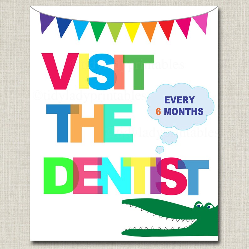 Pediatric Dental Posters Pediatric Dental Office Art Brush Etsy