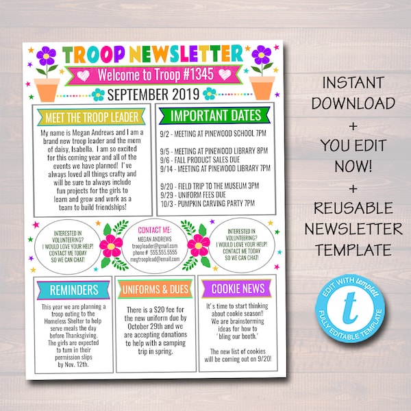 Girlscout Welcome Letter Etsy Australia
