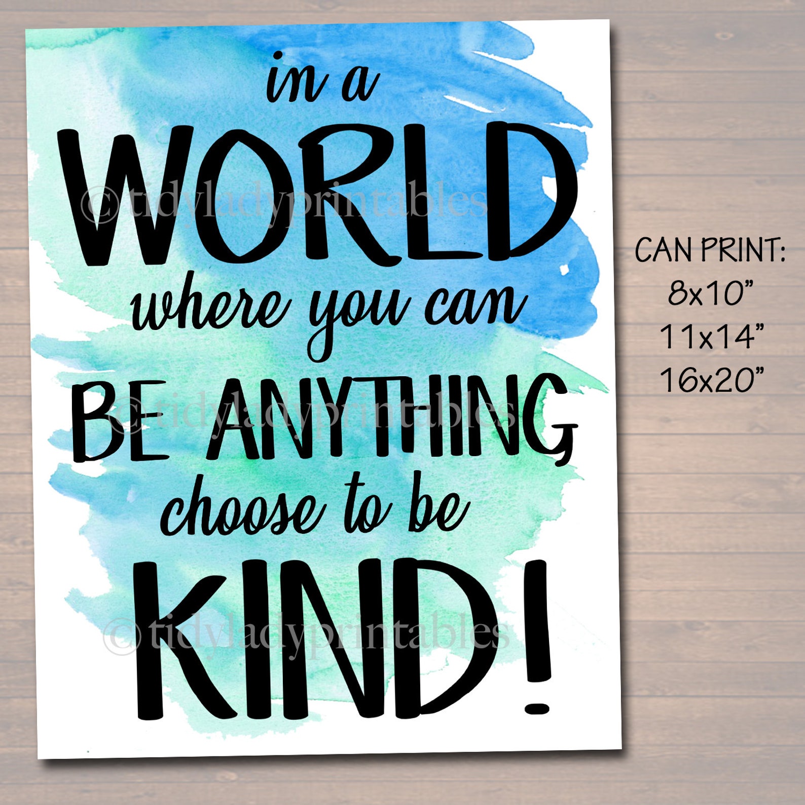 Inspirational Watercolor Printable Poster School Counselor - Etsy