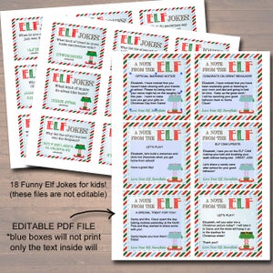 Elf Activity Kit Christmas Printables, Elf Adoption ,Goodbye Elf Letters, Elf Jokes, Elf Report Card, Notes from the Elf, INSTANT DOWNLOAD image 6