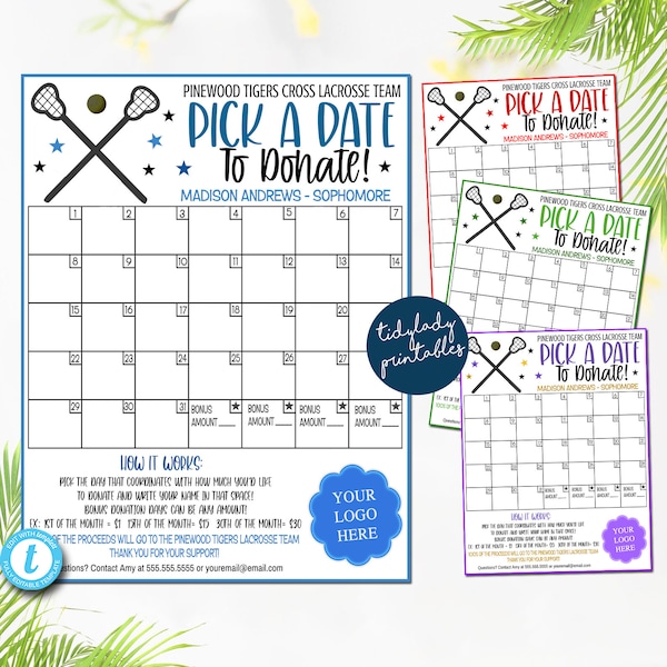Lacrosse Calendar Etsy
