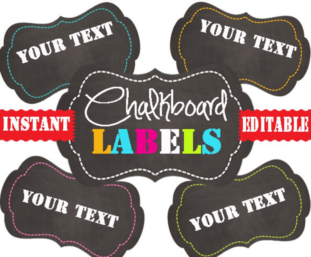 Free Editable Printable Chalkboard Labels Totally Free Printables Free Editable Printable Chalkboard Labels Totally Free Printables