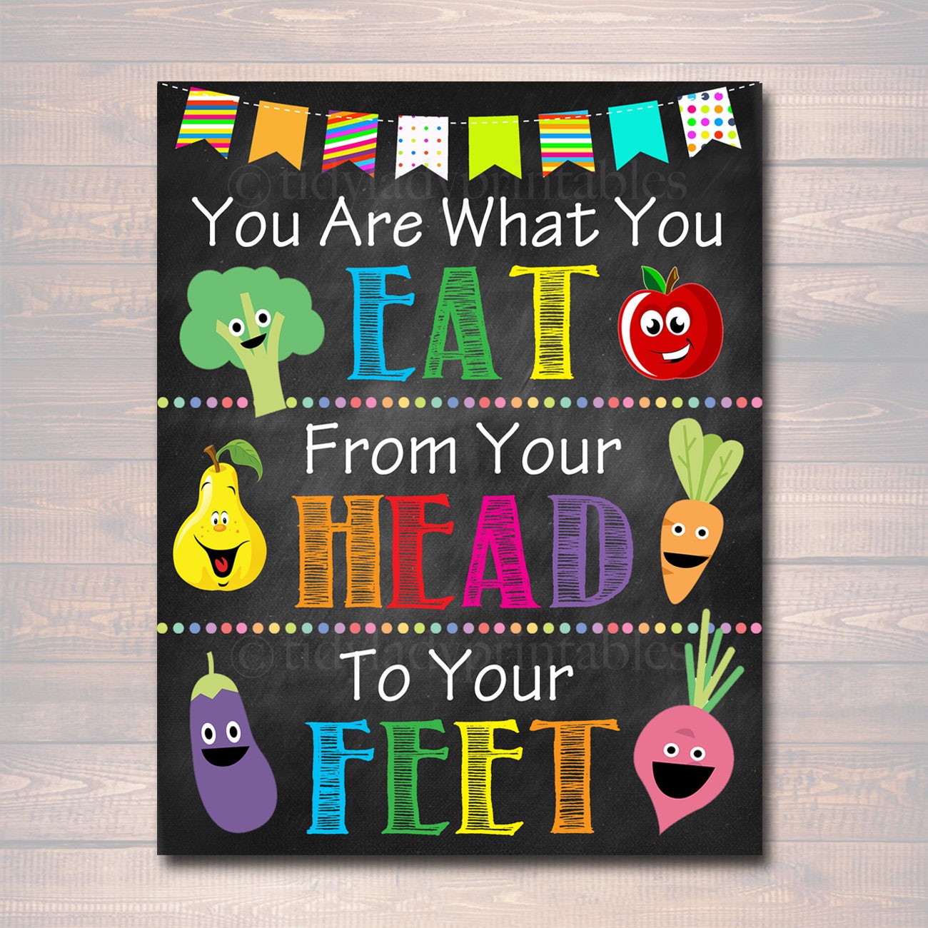 School Health Poster Cafeteria Poster Printable Instant - Etsy Finland