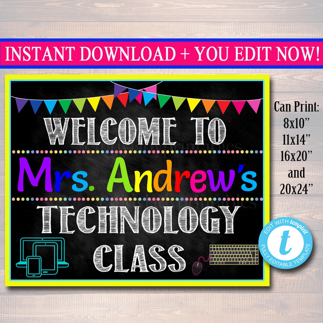Custom IT Teacher Sign: Computer Lab Decor (digital Download) - Etsy