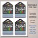 Printable Retirement Gift Tags, Mint Labels, Printable, INSTANT EDITABLE, Have a Sweet Retire ...