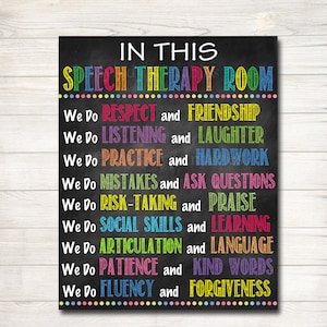 Speech Therapist, SLP Poster, Speech Language Pathologist Office Decor, Speech Therapy Poster, Speech Therapy Decor, Classroom Office Decor