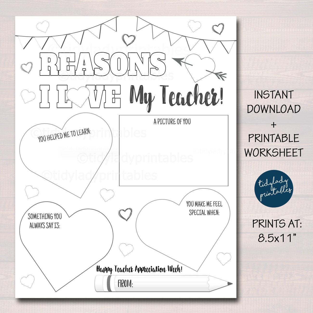 Teacher Appreciation Week Printable Classroom Teacher Survey - Etsy