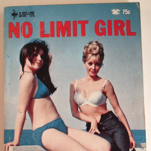 No Limit Girl by David Key PB Paperback 1967 Bee-Line Book Vintage Sleaze Pulp