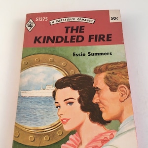 The Kindled Fire by Essie Summers Vintage 1970 Harlequin Romance Paperback Love