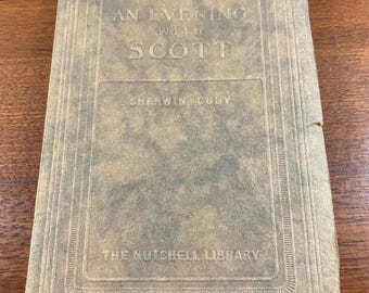 An Evening with Scott Nutshell Library Vintage 1927 Ivanhoe Cody Sir Walter