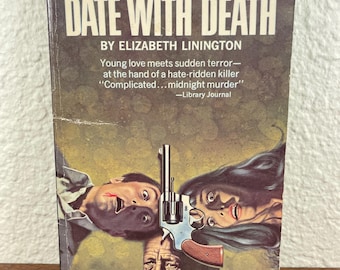 Date with Death by Elizabeth Linington Vintage 1966 Popular Paperback Suspense