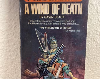 A Wind of Death by Gavin Black Popular 1967 Vintage Rare Suspense Paperback