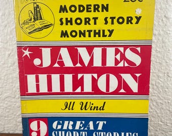 Avon Modern Short Story Monthly 1943 James Hilton Short Stories Ill Wind Vintage