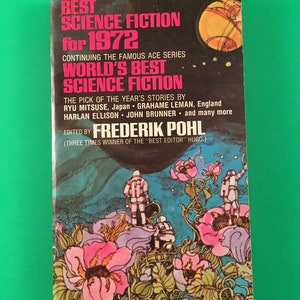 Best Science Fiction for 1972 Frederik Pohl Vintage Ace SciFi Niven Ellison PB