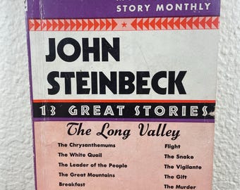 John Steinbeck Avon Modern Short Story Monthly # 9 Vintage 13 Great Stories 1943