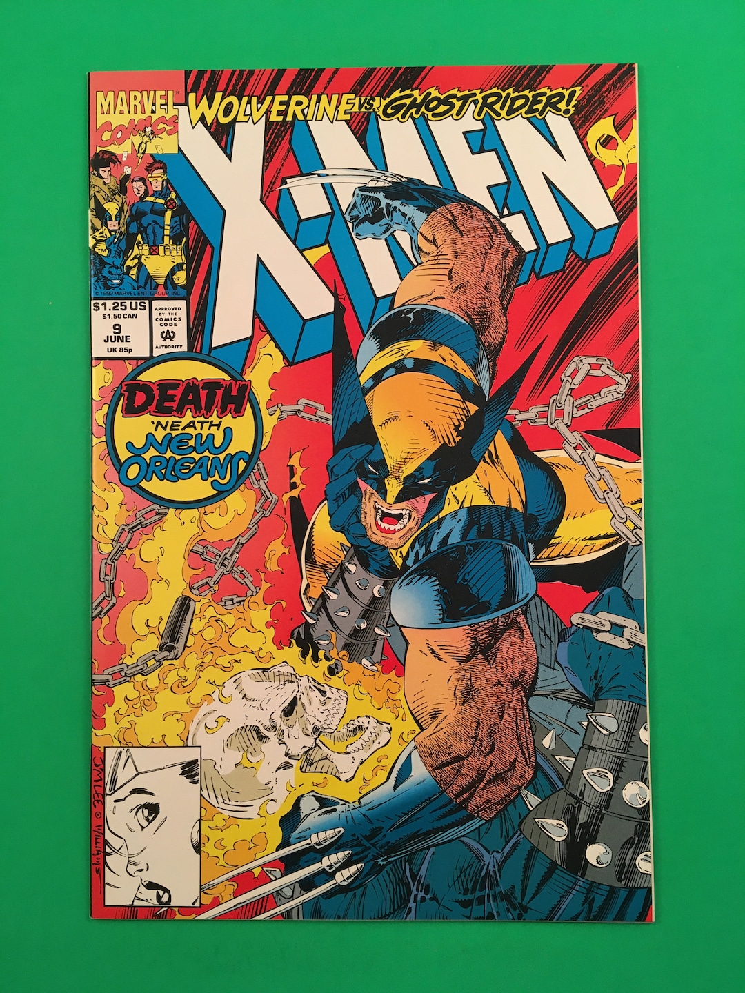 X-men Issue 9 1992 Vintage Marvel Comics Bella Donna Ghost Rider