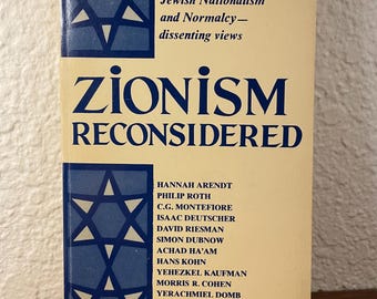Zionism Reconsidered 1970 Hannah Arendt Selzer RARE Jewish Nationalism Macmillan