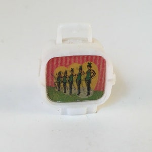 Lundby Vintage Television TV Set Lenticular Flicker Dollhouse Miniature RARE