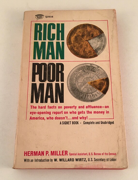 Rich Man Poor Man By Herman P Miller Vintage 1964 Paperback Etsy