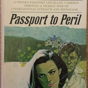 Passport to Peril by Anne Clark PB Paperback 1967 Vintage Gothic Lawrence Block Lancer Romantic Spy Thriller RARE