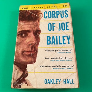 Corpus of Joe Bailey by Oakley Hall Vintage 1955 Permabook Paperback Post-WWII