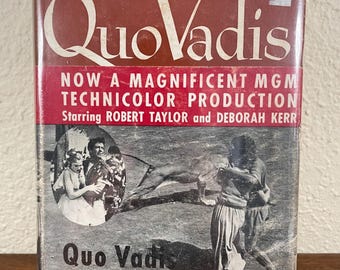 Quo Vadis by Henryk Sienkiewicz 1925 Nero Rome Hardcover Curtin Little Brown MGM