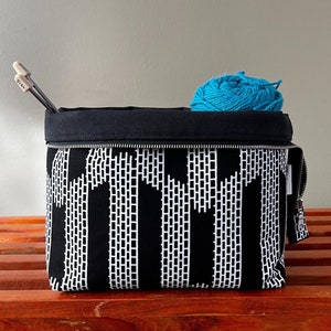 Project Bag for Knitting, Knitting Project Bag, Crochet Project Bag, Yarn Tote Bag, Gift for Knitter, Sock Project Bag