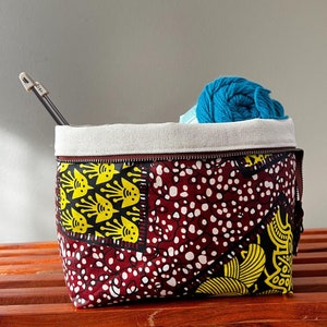 Project Bag for Knitting, Knitting Project Bag, Crochet Project Bag, Yarn Tote Bag, Gift for Knitter, Sock Project Bag