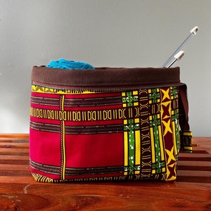 Project Bag for Knitting, Knitting Project Bag, Crochet Project Bag, Yarn Tote Bag, Gift for Knitter, Sock Project Bag