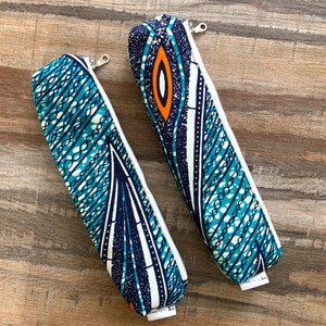 African Fabric Pencil Case, Pencil Bag, Pen Case, Pencil Pouch, Pencil Cases, Pencil Bags, Back to school, School Supplies image 3