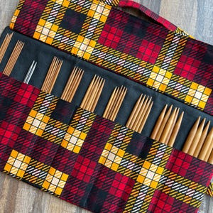 DPN Needle Case, DPN Needle Holder, Knitting Needle Case, Double Pointed Needle Holder, Gifts For Knitters, DPN Storage, Dpn Organizer
