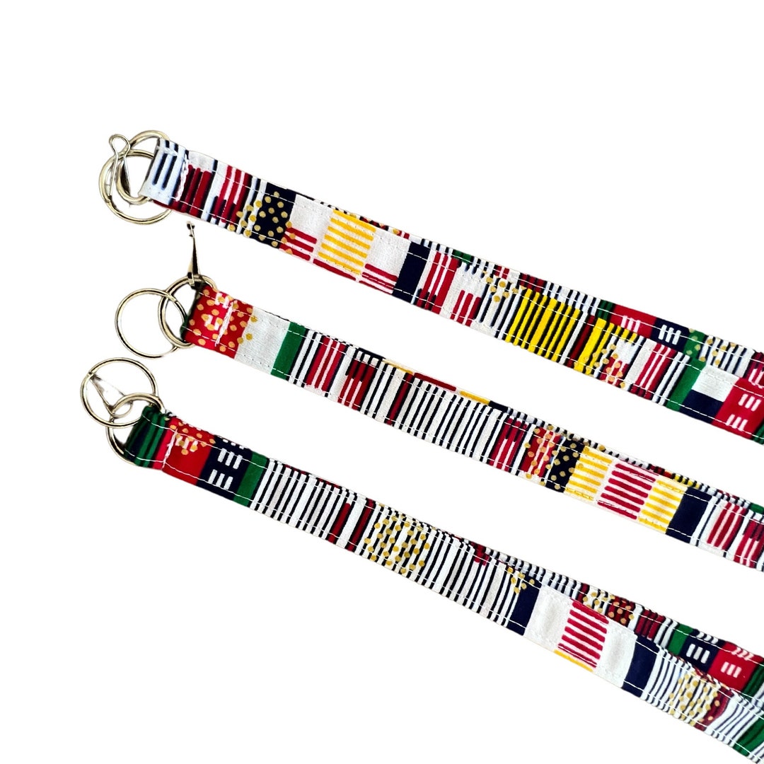 Kente Teacher Lanyard Lanyard Teacher Lanyard With ID Etsy