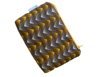 Bolsa con cremallera Shweshwe, bolsa de viaje, bolsa con cremallera, neceser, neceser de maquillaje, bolsa africana con cremallera, bolsa con cremallera, bolsa para bolso