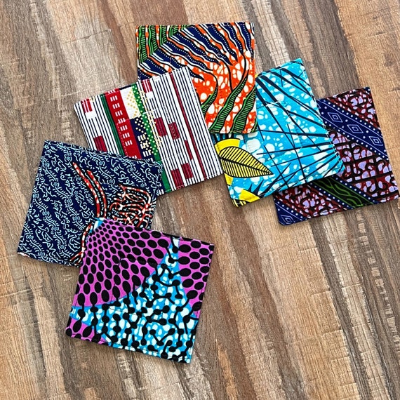 African Fabric Coasters Mug Rug Coaster Set of 6 Absorbent Coasters Housewarming Gift Hostess Gift Drink Coaster Fabric Coaster Etsy