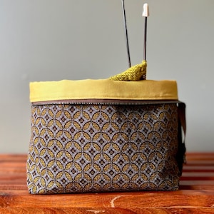 Knitting Project Bag, Crochet Project Bag, Yarn Project Bag, Gifts for Knitters, Sock Project Bag, Project Bag for Knitting