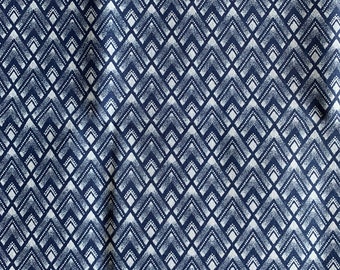 Blue ShweShwe Fabric, South African Shweshwe per yard, African Quilting Fabric, African Fabric per yard, 3 Cats Dagama Textiles, Tswana