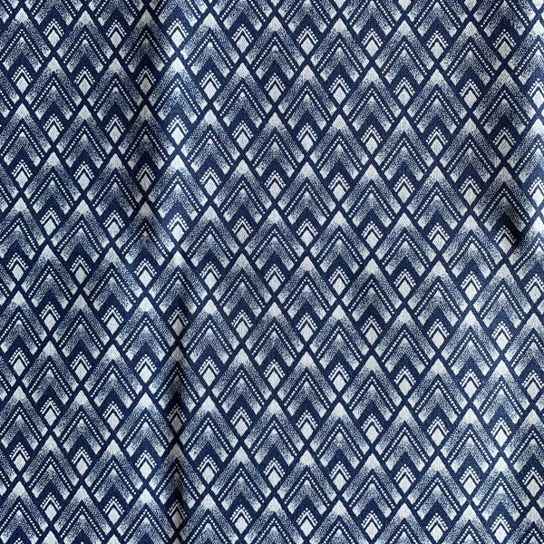 Blue ShweShwe Fabric, South African Shweshwe per yard, African Quilting Fabric, African Fabric per yard, 3 Cats Dagama Textiles, Tswana