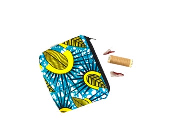 Bolsa pequeña con cremallera, bolsa de viaje, neceser, organizador de bolsos, bolsa con cremallera, bolsa africana con cremallera, bolsa con cremallera