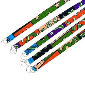 African Print Teacher Lanyard, Lanyard Teacher, Lanyard with ID holder, Teacher Lanyards, End of year teacher gifts, Gift for Teacher