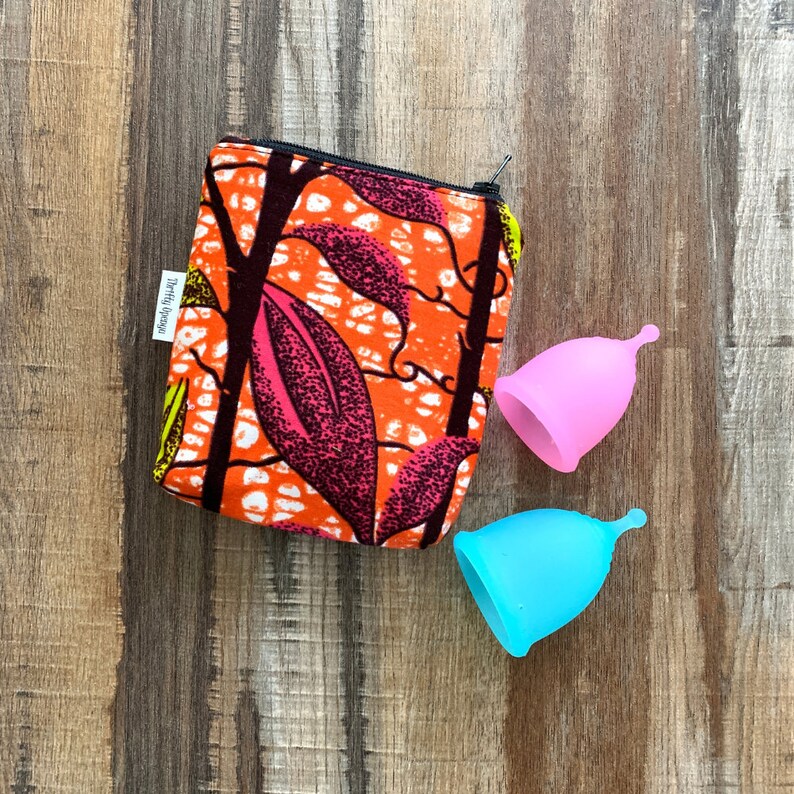 Menstrual Cup Bag Period Cup Bag Sanitary Pad Pouch Etsy