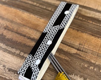 Black and White DPN Holder, DPN Cozy, Double Pointed Needle Holder, Gifts For Knitters, DPN Case