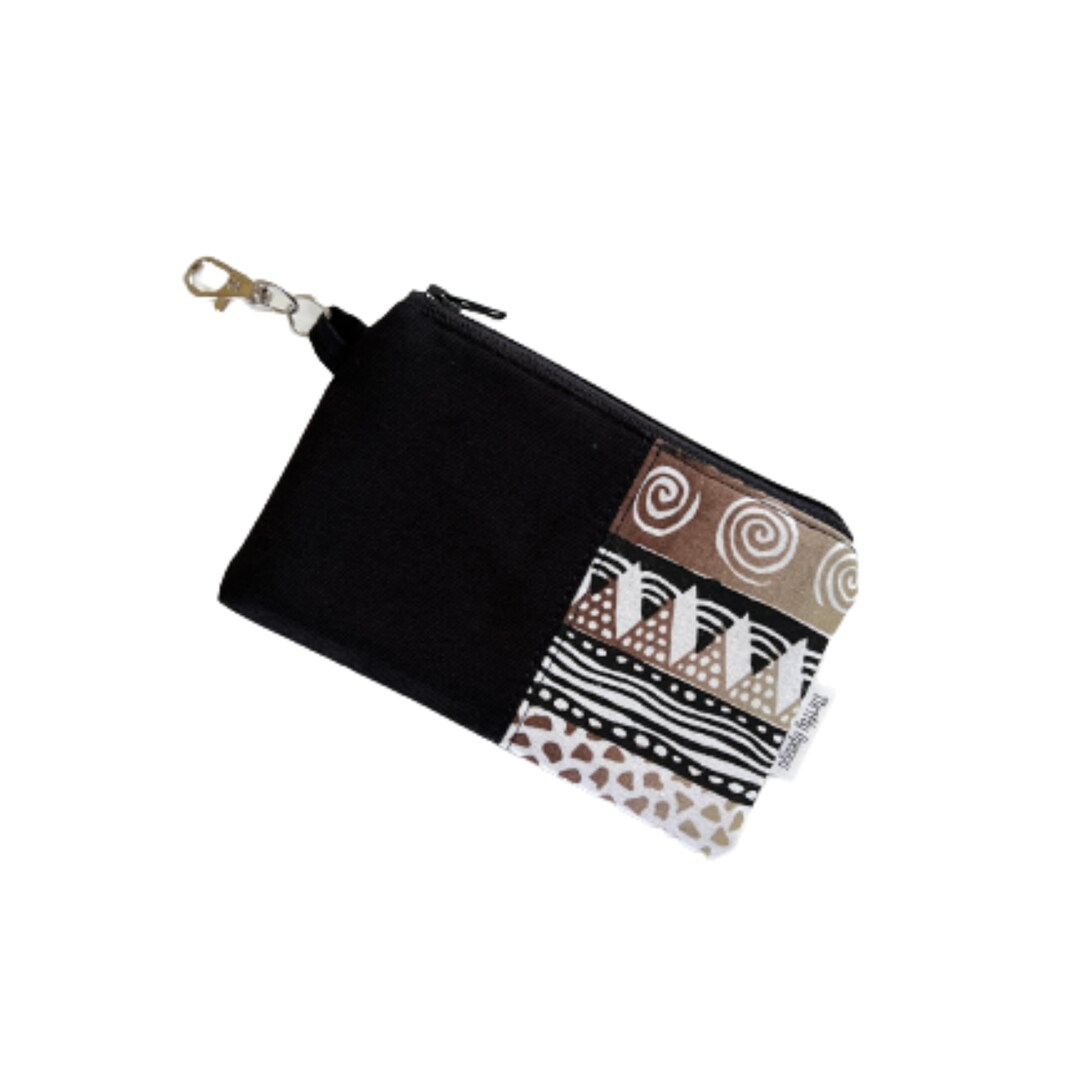 The Row Round Coin Pouch In Black
