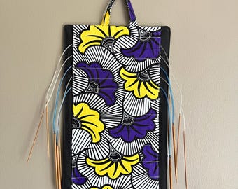Gingko hängende Rundstricknadel-Box, Rundstricknadel-Organizer, Rundstricknadel-Halter, Geschenke für Strickerinnen