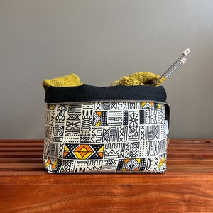 Project Bag for Knitters, Project Bag for Crocheters, Project bags with Zipper, Large Cosmetic Bag, Knitting Project Bags