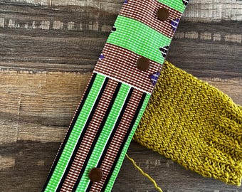 Green DPN Holder, DPN Cozy, Double Pointed Needle Holder, Gifts For Knitters, DPN Case